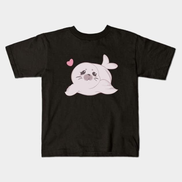 FFXIV - Salt and Pepper Seal [Dark] Kids T-Shirt by Thirea